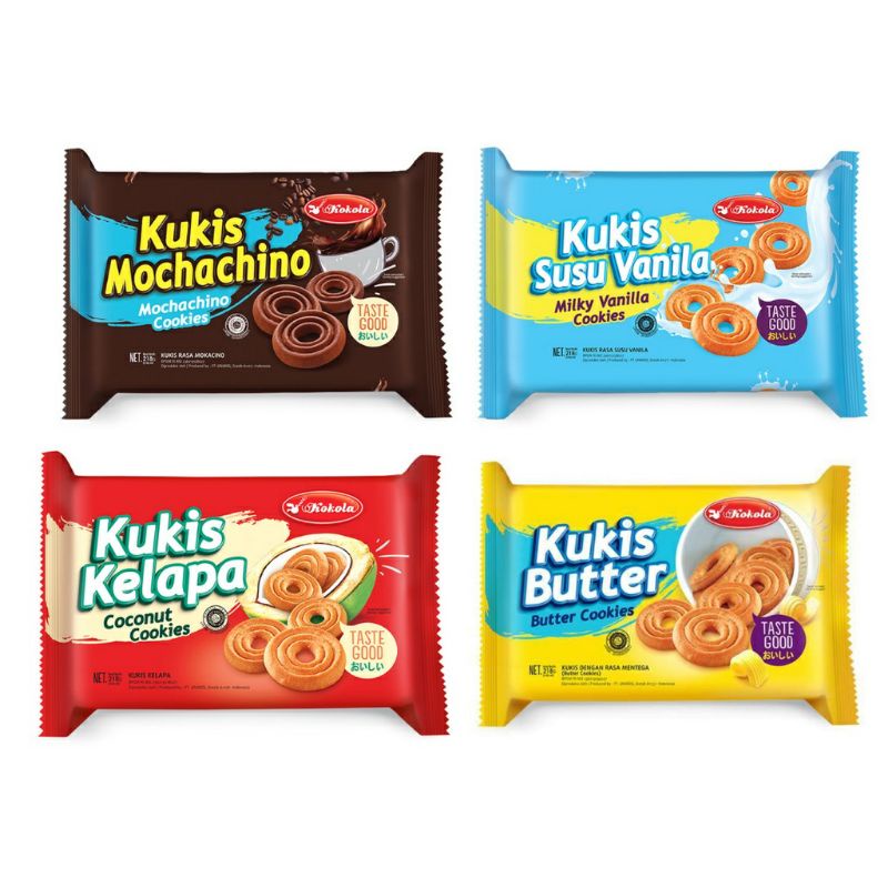 

(Include bubble) Biskuit Kokola Kukis Cookies Kelapa- Kukis Butter All Variant 218gr