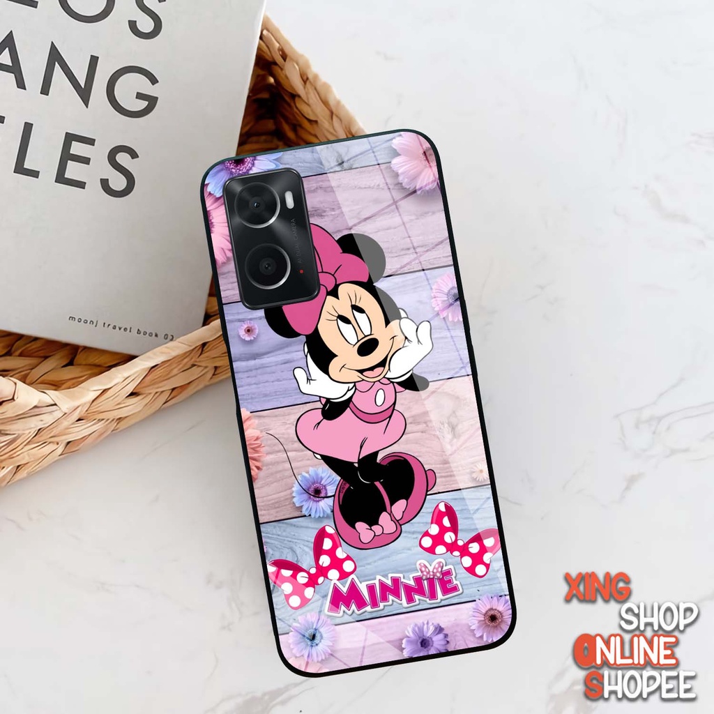 Case Kilau Oppo A76 A96 | Casing Hp Glossy | Motif Minnie