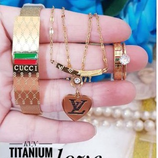 Titanium set perhiasan wanita a199