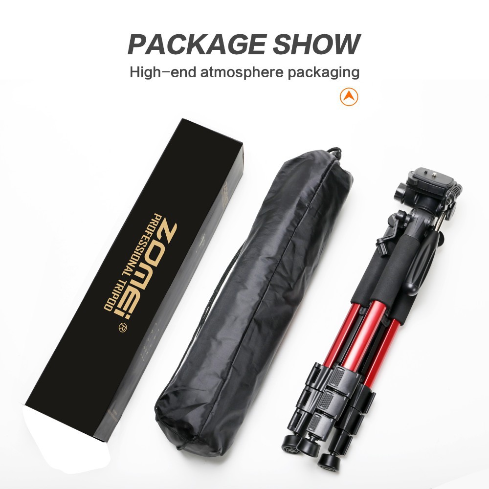 Tripod Zomei Q111 Professional DSLR Pan Head Video Camera Free Bag