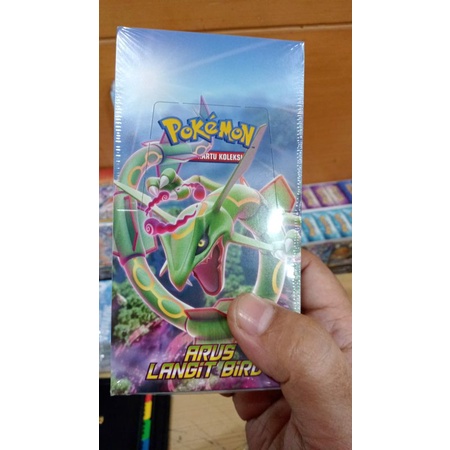 0Kartu Pokemon TCG Booster Box Arus Langit Biru s7R I Set 10 Indonesia Rayquaza Gyarados