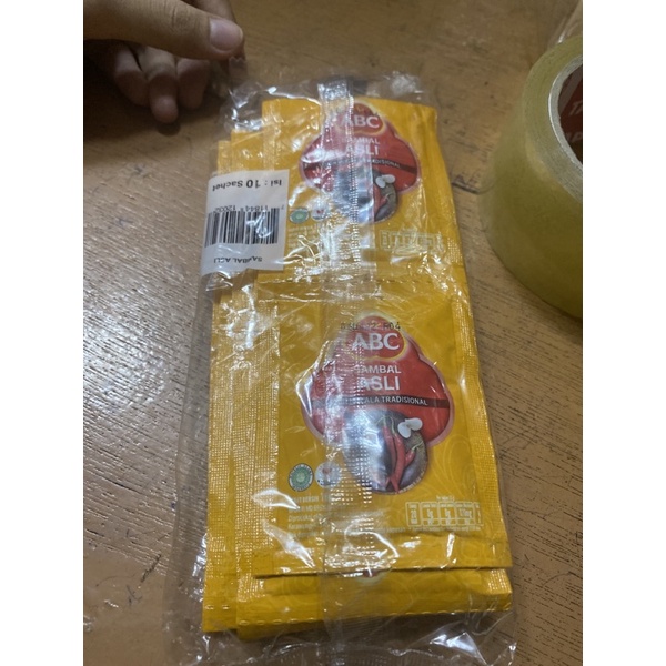 

Sambal ABC Asli & Extra Pedas Pack Ketengan 1000 x 10 Sachet