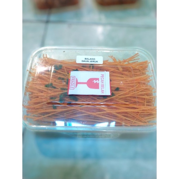 

mie lidi kemasan box 150grm /balado+daun jeruk