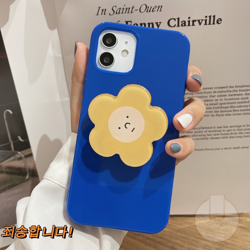 Casing Iphone 11 12 Pro Max 11promax 11 X Xr Xs Max 7 8plus Transparan Motif Bunga Kuning