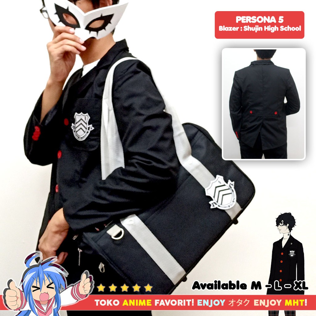 Jaket Anime Persona 5 Shujin Academy Blazer