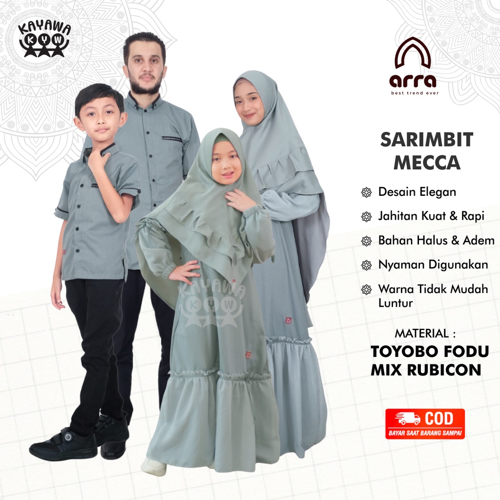 Sarimbit Keluarga Baju Kurta Koko Gamis Gamuz Gamiz Wanita Perempuan Couple Muslim Keluarga Lebaran 