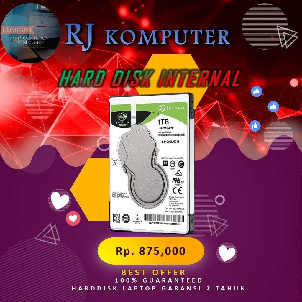 SEAGATE BARACUDA 25 1 TB LAPTOP/NOTEBOOK