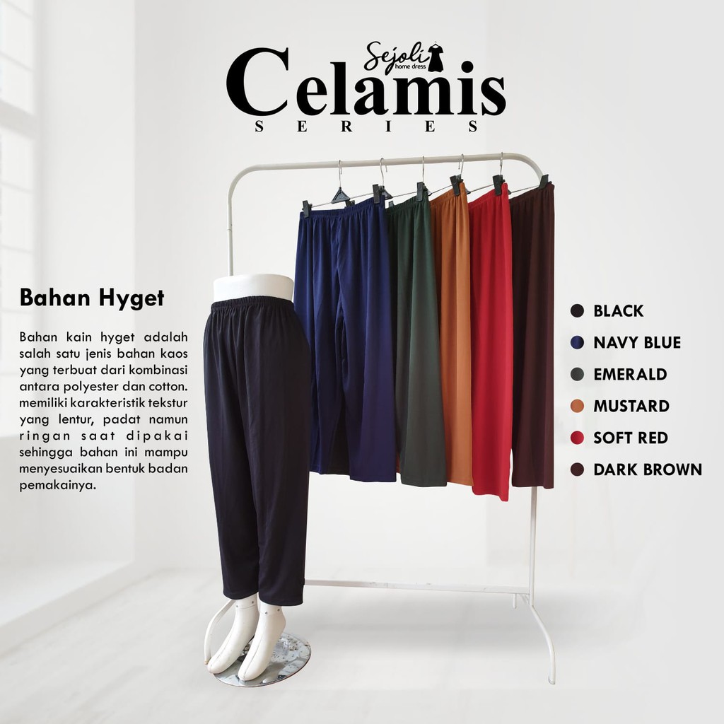 Celana daleman gamis celamis SEJOLI inner leging L XL XXL ecer grosir murah