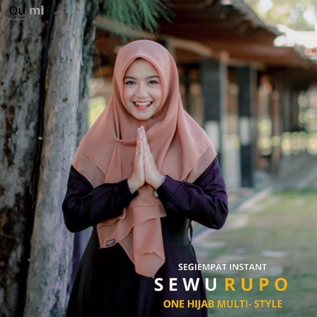 Hijab/jilbab instan segiempat/khimar instan/sewurupo segiempat