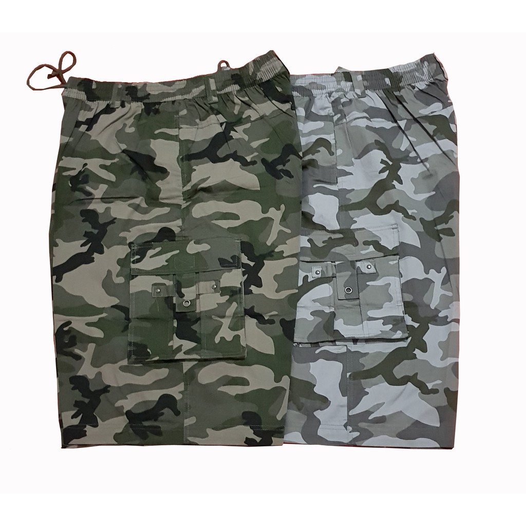  Celana  Pendek  Kargo Katun  JUMBO 7 8 Golius ARMY LORENG 