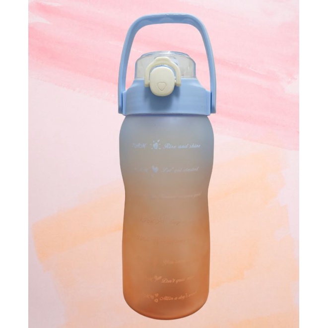Botol Minum Gradasi 2 Liter 2000 ML Korea Viral-4