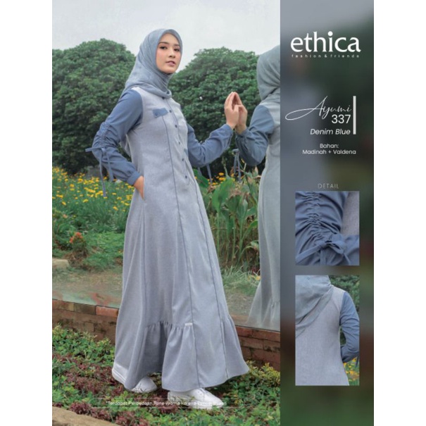 GAMIS ETHICA AYUMI 337 DENIM BLUE DAN MAROON