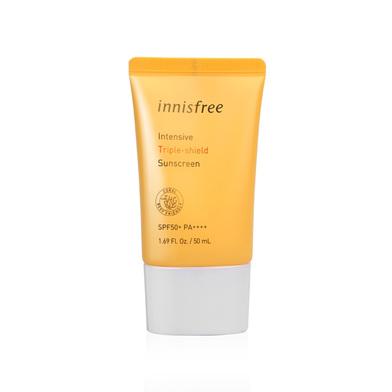 [Innisfree] Intensive Triple Shield Sunscreen SPF50+ PA++++ 50ML Memutihkan Dan Mencerahkan