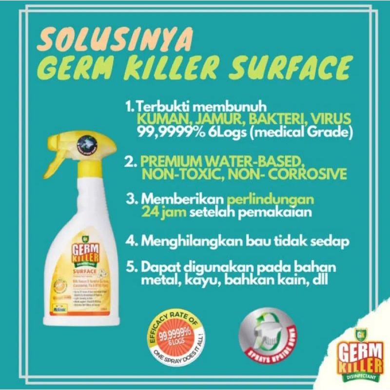 GERM KILLER Disinfectant Surface 500ml