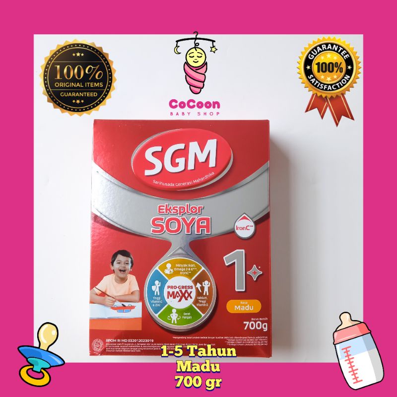 

Susu Formula Anak SGM Eksplor Soya 1+ 1-5 Tahun Madu 700 g 700gr