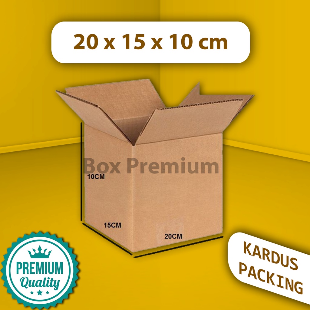 

{ISI 5 pcs} Kardus Dus Box Packing Packaging 20x15x10 cm Tebal Kuat KMK/125 BFlute
