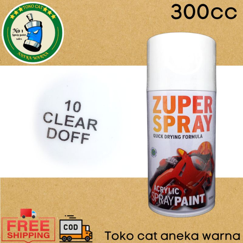 cat semprot 300cc clear doff flat pernis vernis zuper spray produk dari rj london spray paint pilok pilox pylox