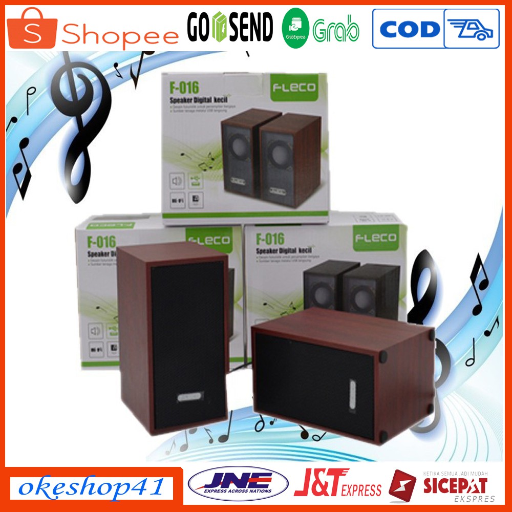 Speaker Komputer Super Bass Fleco F-016 Speaker Pc / Laptop / Handphone