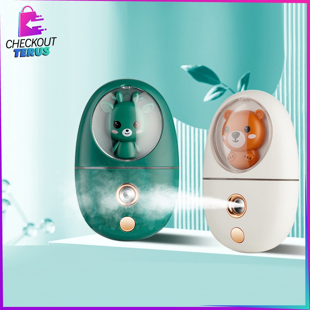 CT K62 Nano Spray Mini Karakter Pelembab Wajah Portable Bisa Untuk Disinfektan Diffuser Mini Humidifier USB Charger