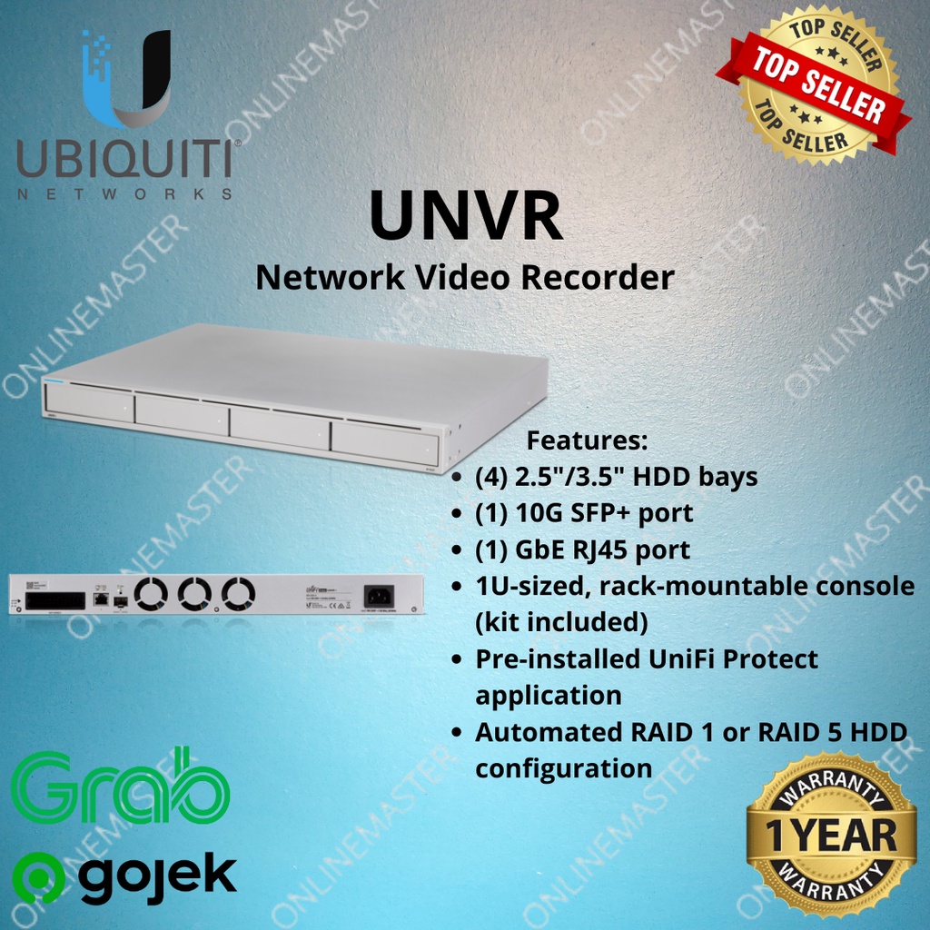 Ubiquiti UNVR UniFi Protect Network Video Recorder