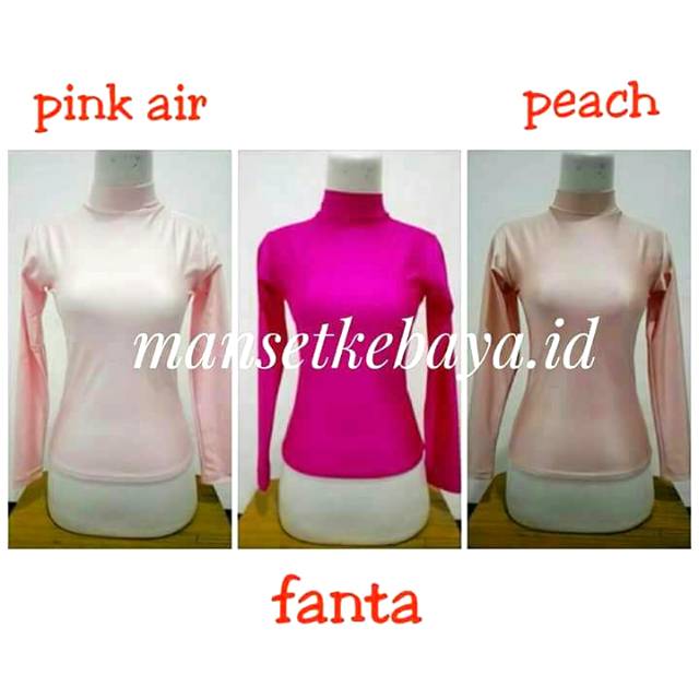 Manset Kebaya Seri Warna Pink dan Salem