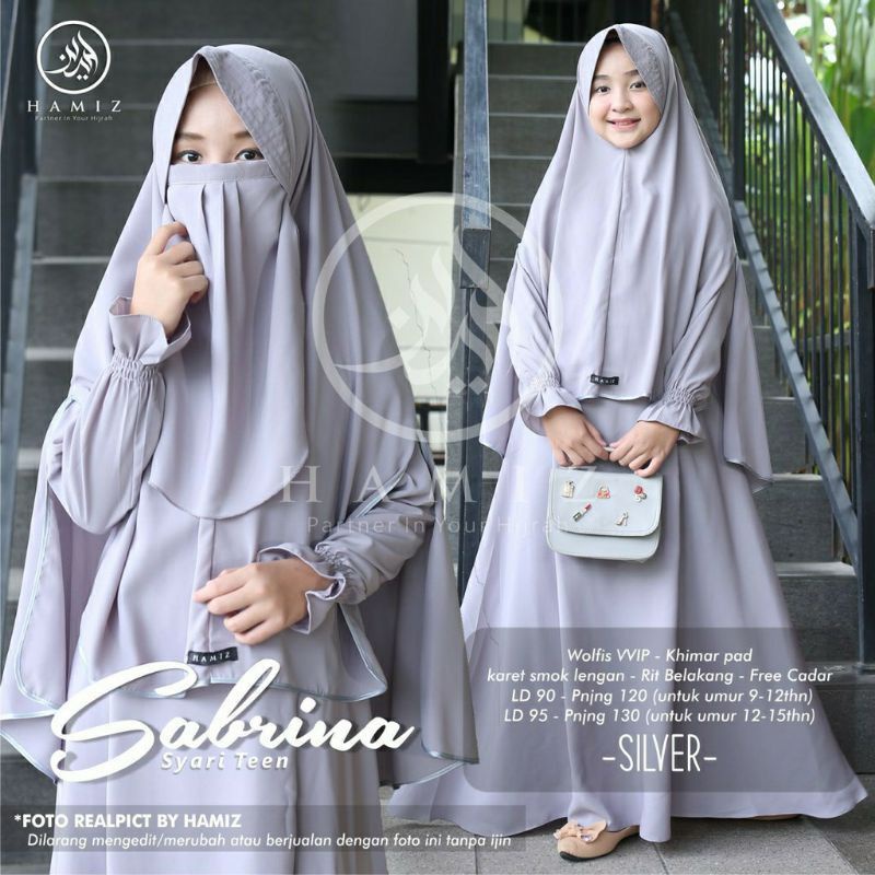 GAMIS ANAK SABRINA  SET CADAR // GAMIS HIJAB CADAR USIA 6 -13 TAHUN // GAMIS ANAK // GAMIS TANGGUNG // TERMURAH