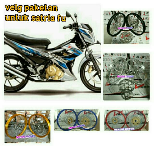 Velg jari jari paketan untuk motor satria fu ring v rossi 140x17