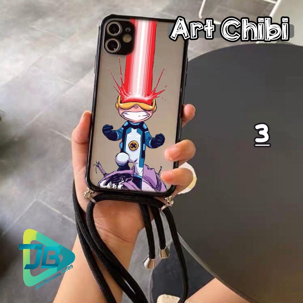 SOFTCASE SLINGCASE DOVE ART CHIBI OPPO SAMSUNG VIVO XIAOMI REALME IPHONE ALL TYPE JB4807