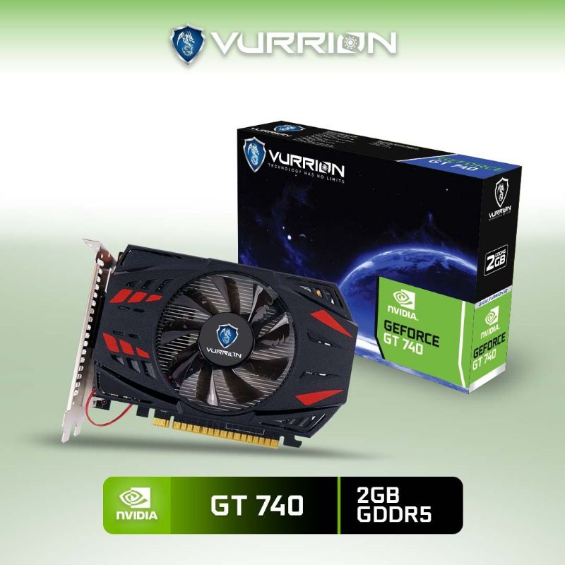 VGA AGS VURRION NVIDIA GT740 / GT740 2GB DDR5 128bit REAL CAPACITY