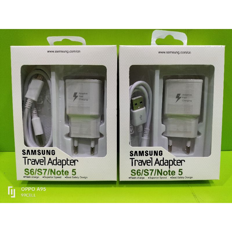 Charger Samsung S6 S7 Note 5 Fast charging cas Samsung S6