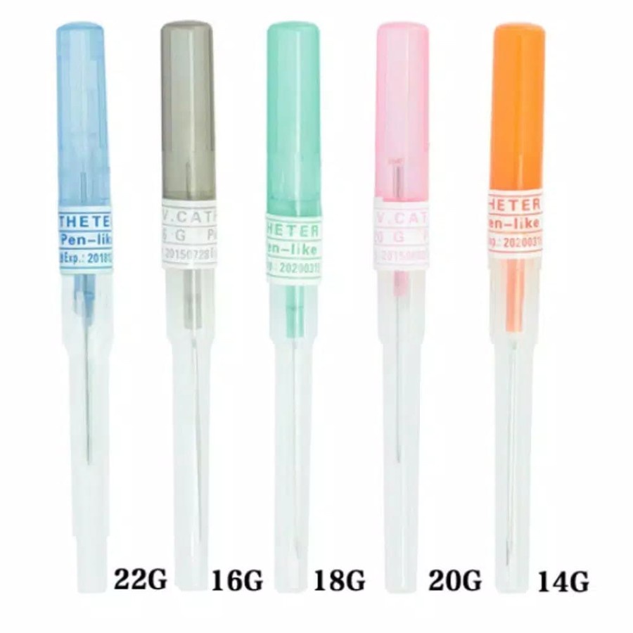 YSO Jarum Piercing Needle Catheter Steril Tindik Anting Perut 12 14 16 18g - 14g
