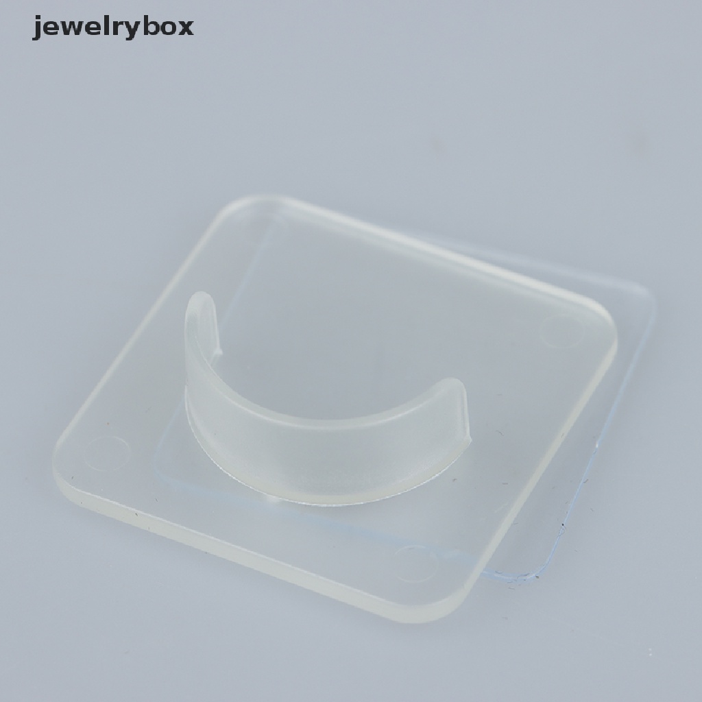 (jewelrybox) 2pcs / Set Hook / Kait Tirai Adjustable Bahan Plastik Transparan