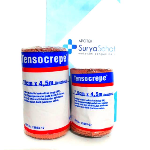 Tensocrepe Pembalut Elastis uk 10x4.5cm / 7 5x4.5cm