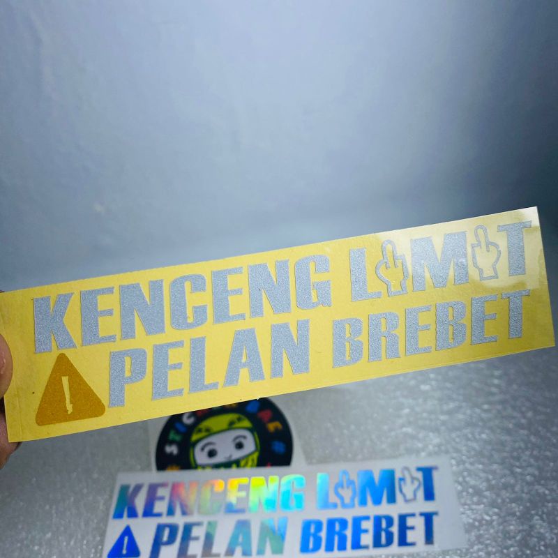 Siker kenceng limit pelan brebet sticker cutting plat nomer variasi motor