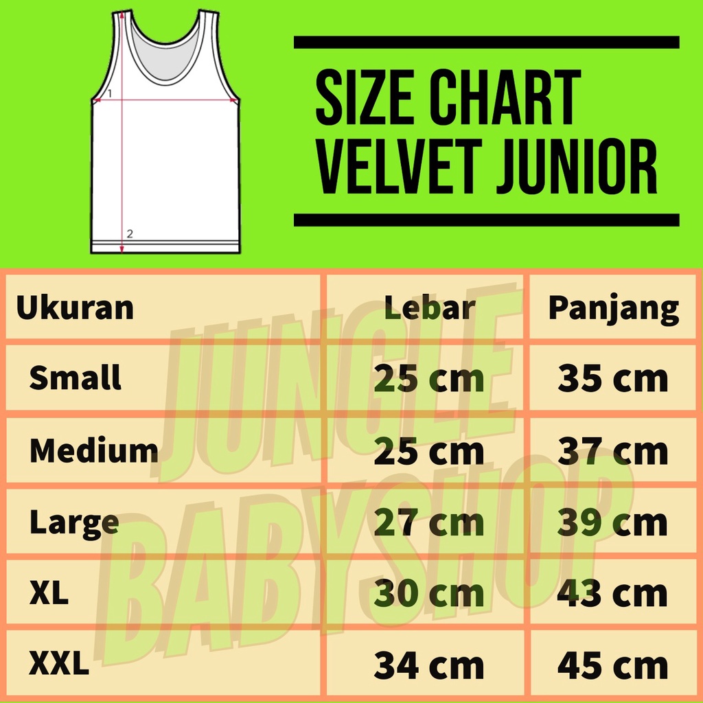 VELVET 3 PCS Stelan Singlet Kutung Motif 3pcs