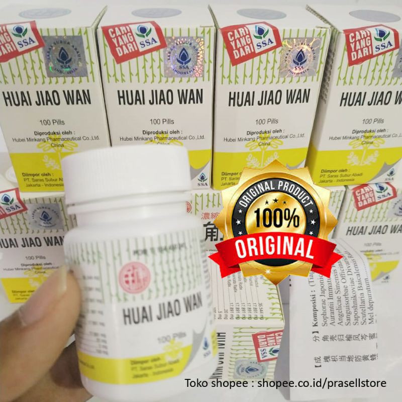 Obat Wasir HJW Obat Ambien Herbal Ampuh ORIGINAL 100% - HUAI JIAO WAN