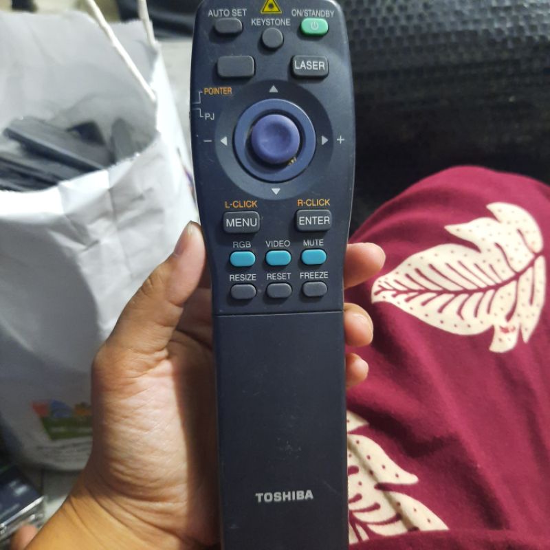 REMOTE REMOT PROYEKTOR PROJECTOR TOSHIBA CT-90063 ORIGINAL ASLI