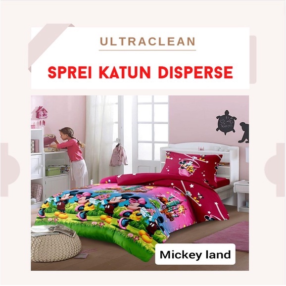 Sprei Micro Homemade Kitty N Doll &quot;PREMIUM&quot; Disperse UKURAN 90 100 120 140 160 180 200 180x200 160x200