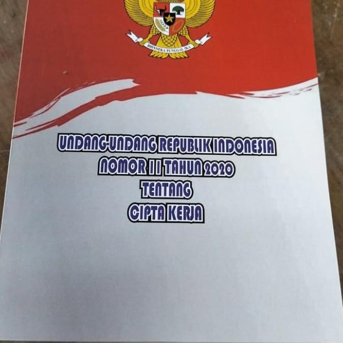

Buku Undang Undang No. 11 2020 Cipta Kerja_ Ukuran A5 PROMO SPECIAL
