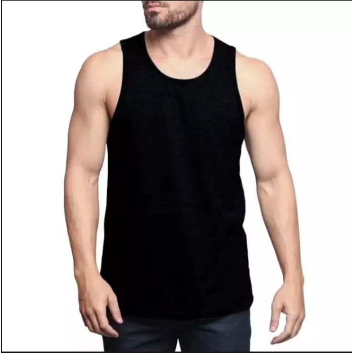 Tanktop Pria / Atasan Pria / Kaos Olahraga / Kaos Casual / Kaos Oblong Tanpa Lengan