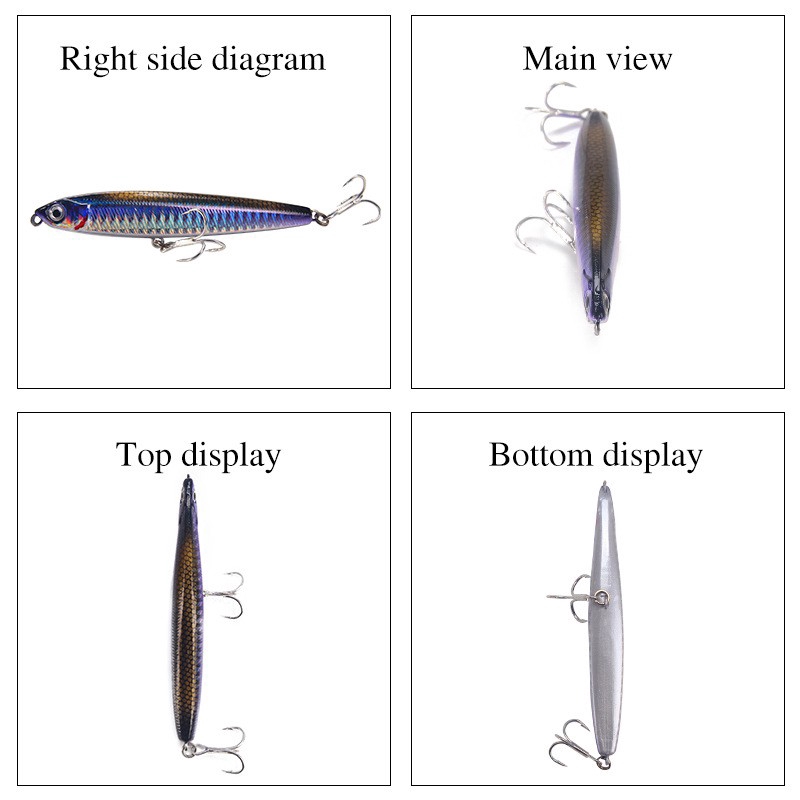 Alat Pancing 10/14/18/24g Umpan Pancing Alat Pancing Murah Heavy Sinking Minnow Kail Pancing Umpan Mancing relix nusantara Umpan Ikan Umpan Pancing Buatan Umpan Mancing Plastic Bait