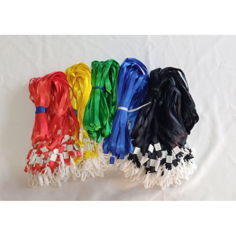 

Tali cantol plastik/Tali id card plastik kait 1cm