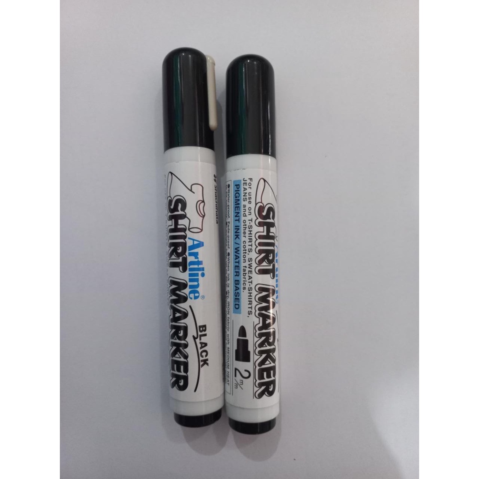 

ATK9 Spidol ArtWateroof SHIRT MARKER EKT - 2 Black / T- Shrits / Sweat-Shrits /Jeans/ Spidol