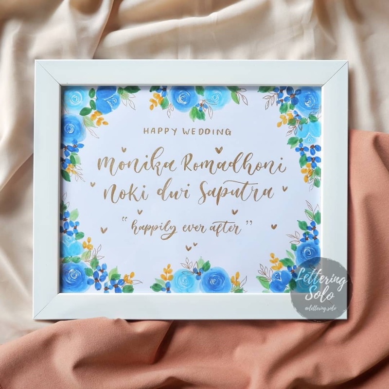 HAND LETTERING 10R (24x29cm) KADO ULTAH, WISUDA, WEDDING