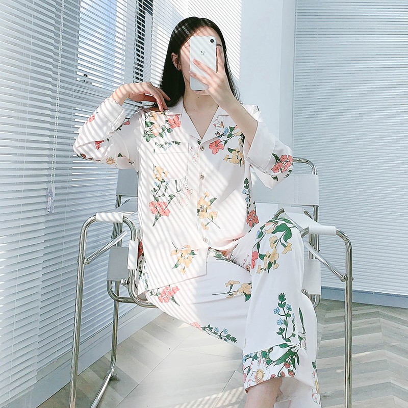 Joedohstyle Set Piyama Motif Bunga SET510056