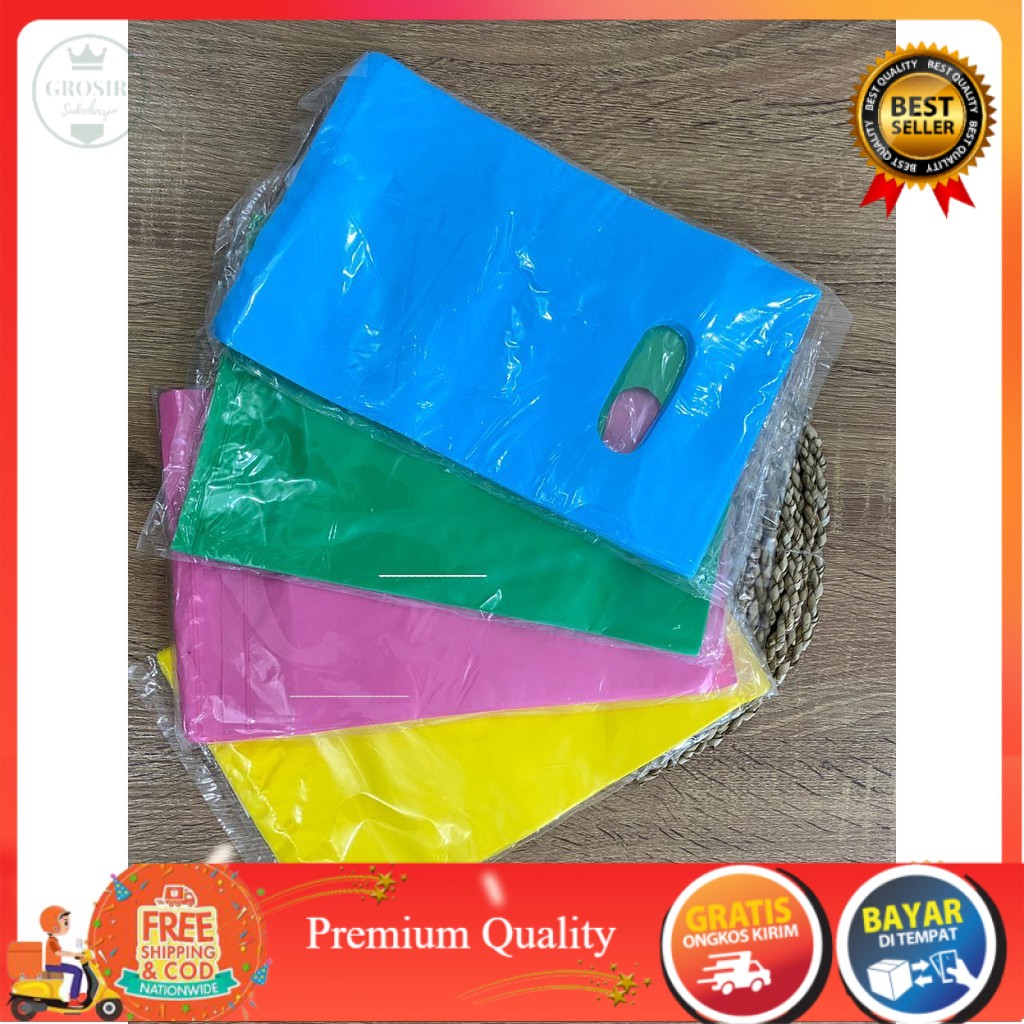 

Plastik Shoping Bag Warna Ukuran 15 x 23 cm