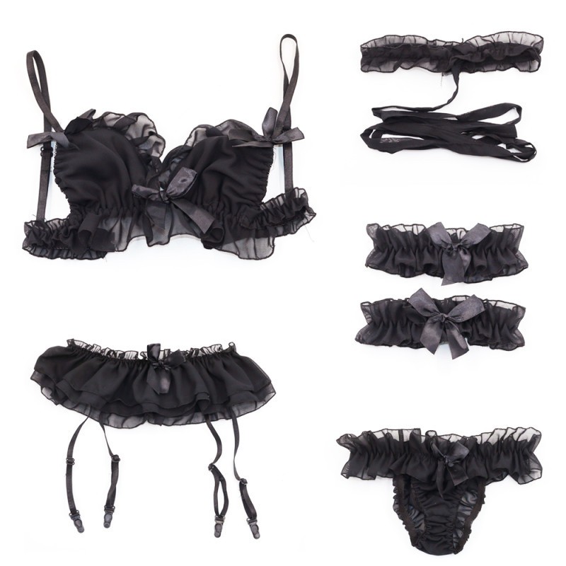 【Wetrose】 Set Lingerie Teddies Sexy Erotis Bahan Lace untuk Wanita