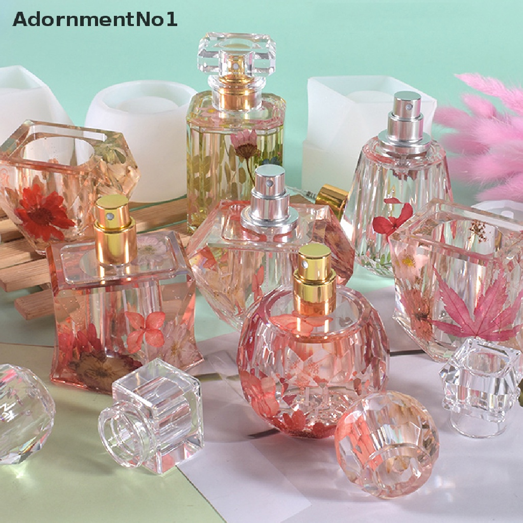 (AdornmentNo1) Cetakan Botol Parfum / Lotion / Sabun Epoxy Resin Bahan Silikon