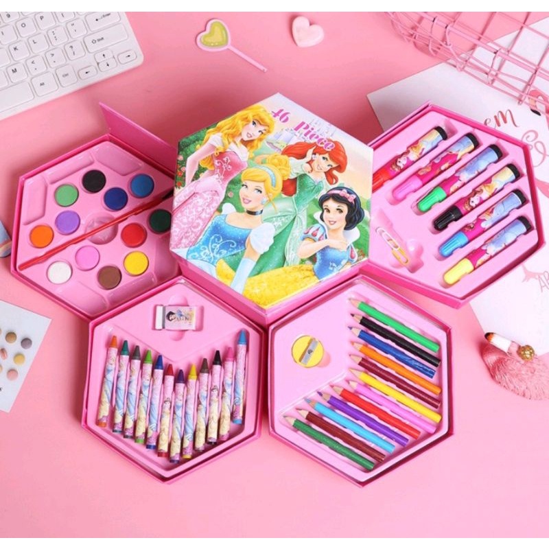 

Crayon 46 Set Pensil Cat Warna Alat Seni Lukis Menggambar Import Crayon Set Susun Cat