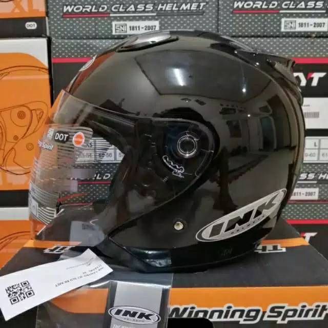 HELM INK CENTRO BLACK METALIK ORIGINAL HELM INK CENTRO HITAM METALIK HELM INK KAPSUL ASLI ORI NO KW